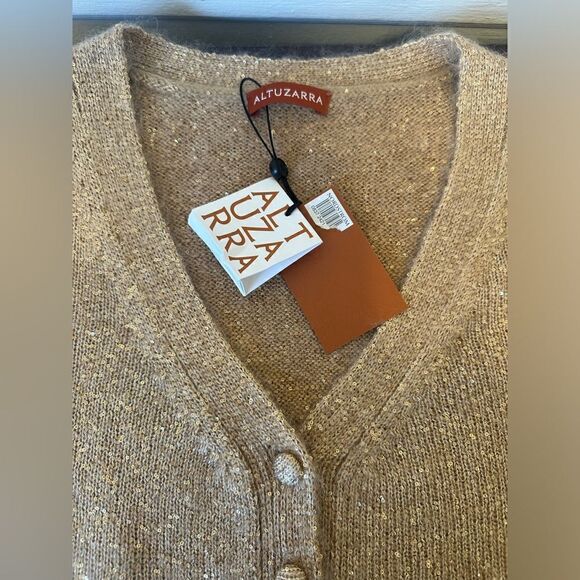 Altuzarra Isa Sequin Crop Cardigan size large, NWT - Picture 8 of 13